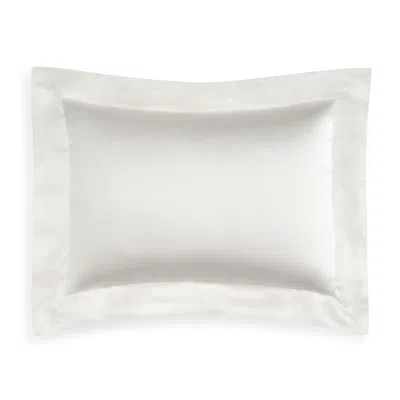 Gingerlily Solid Silk Boudoir Sham In Ivory