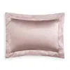 Gingerlily Solid Silk Boudoir Sham In Pink