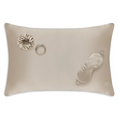 Gingerlily The Ultimate Silk 4-piece Sleep Set In Neutral