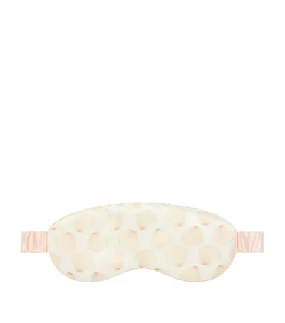 Gingerlily X Memo Press Mulberry Silk Seashells Eye Mask In Multi
