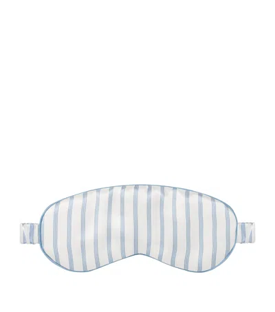 Gingerlily X Memo Press Silk Eye Mask In Blue