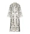 Gingerlily X Sheila Bridges Harlem Toile Print Robe In Ivory