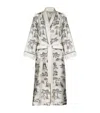 Gingerlily X Sheila Bridges Harlem Toile Print Robe In Ivory