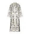 Gingerlily X Sheila Bridges Harlem Toile Print Robe In Ivory