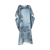 Gingerlily X Sheila Bridges Harlem Toile Silk Kaftan In Blue