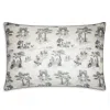 Gingerlily X Sheila Bridges Harlem Toile Silk Pillowcase, Standard In Ivory