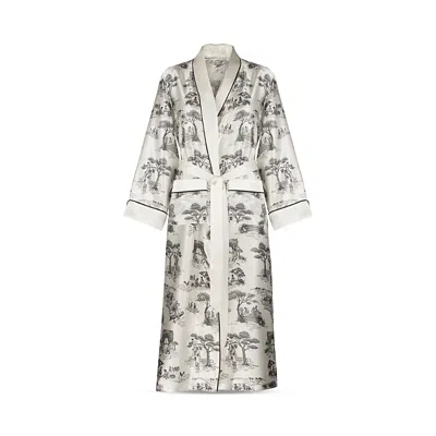 GINGERLILY X SHEILA BRIDGES HARLEM TOILE SILK ROBE