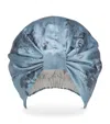 Gingerlily X Sheila Bridges Mulberry Silk Harlem Toile Hair Wrap In Blue