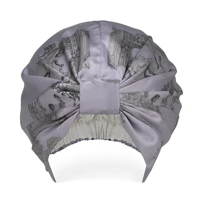 Gingerlily X Sheila Bridges Silk Hair Turban In Lilac