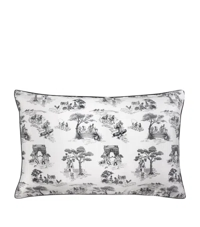 Gingerlily X Sheila Bridges Silk Harlem Toile Pillowcase In Ivory