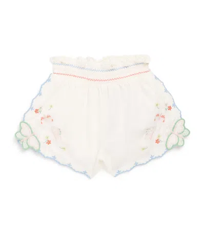 Gingersnaps Kids' Cotton Jisoo Shorts In White