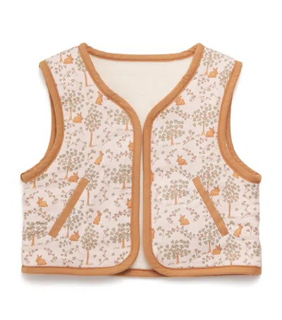 Gingersnaps Kids' Cotton Reversible Glade Gilet In Brown