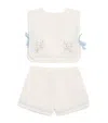 Gingersnaps Linen-blend Sharpay Blouse And Shorts Set In Multi