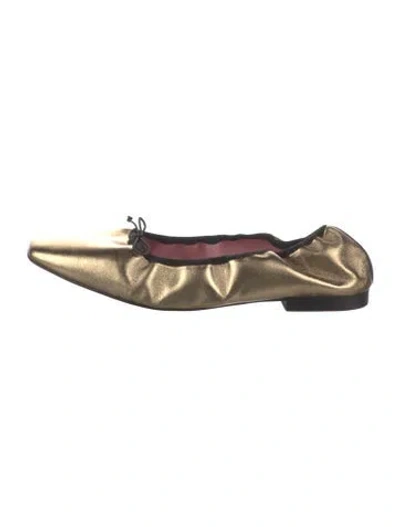 Pre-owned Gini & Albert Leather Ballet Flats W/ Tags In Multicolor