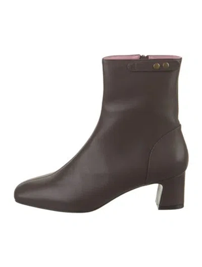 Pre-owned Gini & Albert Leather Boots In Brown