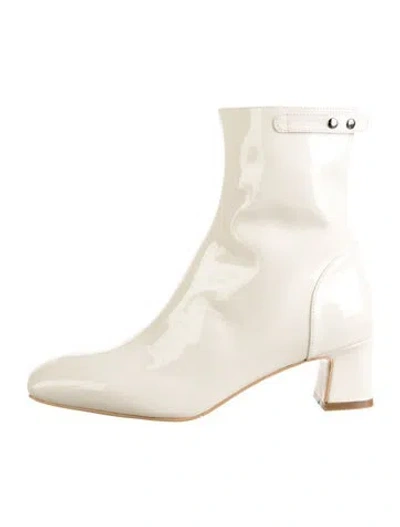 Pre-owned Gini & Albert Patent Leather Boots In Neutrals