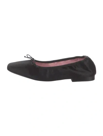Pre-owned Gini & Albert Ponyhair Ballet Flats W/ Tags In Black