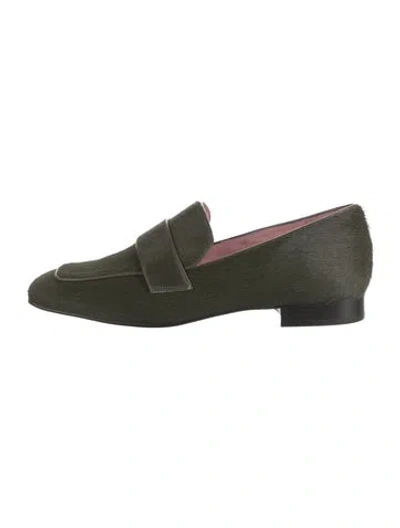 Pre-owned Gini & Albert Ponyhair Loafers W/ Tags In Green