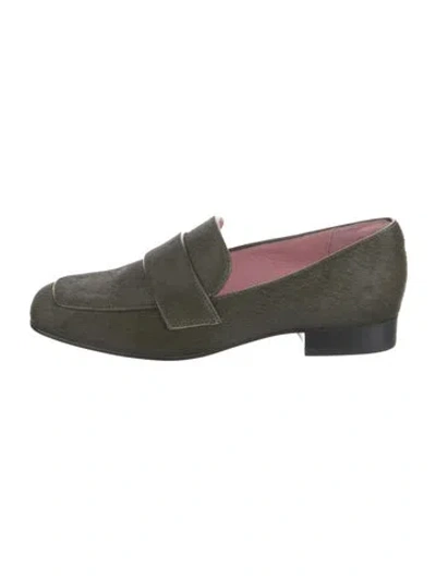 Pre-owned Gini & Albert Ponyhair Loafers W/ Tags In Green
