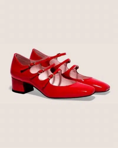 Gini & Albert Women's Kiki Maryjane Sandals In Big Apple In Red
