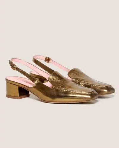 Gini & Albert Women's Lolo Slingback Sandals In Coin In Gold