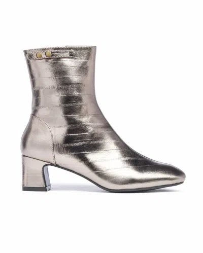 Gini & Albert Women's Wyn Boot In Platinum Tinsel Steel In Silver