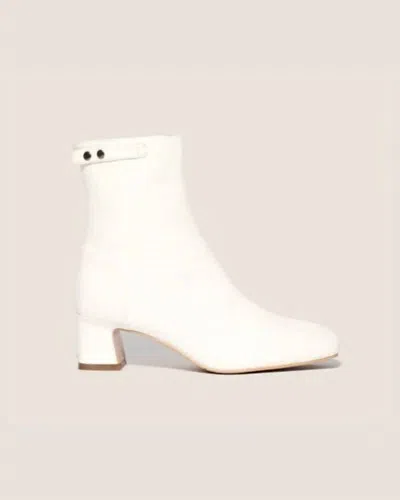Gini & Albert Women's Wyn Boots In Vanilla Kid Leather In White