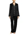 Ginia Silk Pyjamas With Contrast Piping