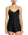 Ginia Silk Camisole In Black