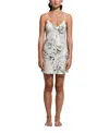 Ginia Silk Chemise In Gray
