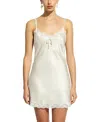 Ginia Silk Chemise In White