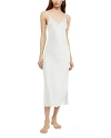Ginia Long Silk Slip In Creme
