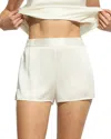 Ginia Silk Shorts In Creme