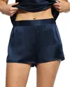 Ginia Silk Shorts In Midnight