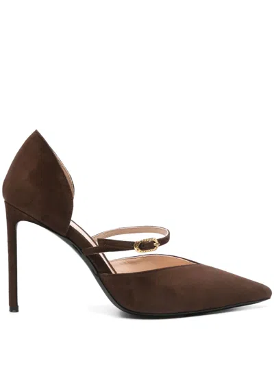 Ginissima 100mm Agnes Pumps In Brown
