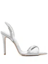 Ginissima 110mm Slingback Sandals In Grey