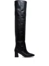 Ginissima 65mm Leather Boots In Black
