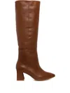 Ginissima 65mm Milla Pointed-toe Boots In Brown