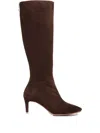 Ginissima 65mm Suede Boots In Brown