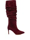 Ginissima 80mm Eva Slouchy Leather Boots In Red