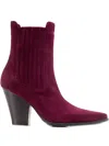Ginissima 90mm Emily Ankle Boots In Burgundy