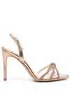 Ginissima 95mm Daisy Sandals In Gold