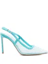 Ginissima 95mm Gilda Pumps In Blue