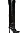 Ginissima 95mm Leather Boots In Black