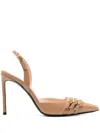 Ginissima 95mm Leather Pumps In Neutrals