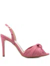 Ginissima 95mm Satined Sandals In Pink