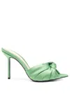 Ginissima 95mm Sofia Mules In Green