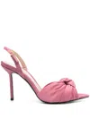 Ginissima 95mm Satined Sandals In Pink