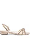 Ginissima Daisy Sandals In Gold