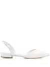 Ginissima Leather Ballet Flats In White